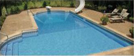 Compression molded swimming pool